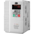 Produktbild: VEVOR Frequenzumrichter, Frequenzumwandler, Inverter, VFD, 7,5 kW, 34 A, 10 PS, 1-phasiger 220-V-Eingang auf 3-phasigen 220-V-Ausgang, zur Drehzahlregelung von dreiphasigen Motoren