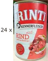 Produktbild: 24 x 400 g Rinti Kennerfleisch Rind (€ 5,20/kg) getreidefreies Nassfutter