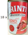 Produktbild: (EUR 5,53 / kg)  Rinti Kennerfleisch Rind - getreidefreies Nassfutter 18 x 400 g