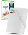 Produktbild: Spannbettlaken Wasserdicht 90x200 cm – Matratzenschutz Laken für Einzelbett  ...