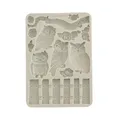 Produktbild: Stamperia - Silicon Mould A5 for Scrapbooking, Bullet Journals and More, Non-Stick Surface, Suitable for Air-Dry Clay, Resin and More, Perfect for Crafts and Gifting (The Owl’s House, Owls and Branch)