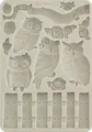 Produktbild: Stamperia Modellierwerkzeug The Owl's House - Owls and Branch, DIN A5