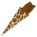 Produktbild: itenga Geschwister Schultüte 35cm Giraffe  Geschenkverpackung Zuckertüte Tier