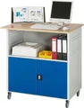 Produktbild: Rau Computer-Tisch ohne Monitorengehäuse mobil BxTxH 1100x800x1100mm