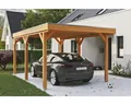 Produktbild: Einzelcarport SKAN Holz Grunewald 321 x 554 cm Eiche hell