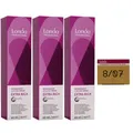 Produktbild: Londa Professional permanente Cremehaarfarbe Extra Rich 3 x 60 ml 8/07 hellblond