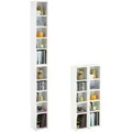 Produktbild: CARO-Möbel Cd/Dvd-, Weiß, Holzwerkstoff, Mode, 20x186x17 cm, Wohnzimmer, Regale, CD & DVD-Regale