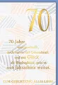 Produktbild: Verlag Dominique Grußkarten 70. Geburtstag - Glückwunschkarte im Format 11,5 x 17 cm - Streifen