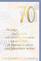 Produktbild: 70. Geburtstag - Glückwunschkarte im Format 11,5 x 17 cm - Streifen