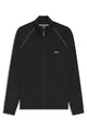 Produktbild: BOSS Herren Mix&Match Jacket Z Jacke aus Stretch-Baumwolle mit Reißverschluss und Logo-Stickerei Schwarz001 XXL