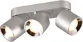 Produktbild: TRIO Leuchten Deckenleuchte GUAYANA, Deckenspot 3-flammig exkl 3x GU10 max 10W Spot verstellbar, Leuchtmittel wechselbar, warmweiß - kaltweiß, als Aufbauspot oder Einbauspot nutzbar Spot schwenkbar und drehbar