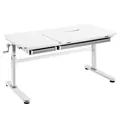 Produktbild: HOKOKinderschreibtisch höhenverstellbar 54-76 cm, Ergo Schreibtisch für Kinder & Jugendliche, 120x60 cm, neigbare Tischplatte mit Schubladen