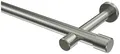 Produktbild: INTERDECO Gardinenstange Prestige Santo, Ø 20 mm, 1-läufig, Fixmaß, kürzbar, Wandmontage, Deckenmontage, Metall, Edelstahl-Optik
