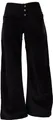 Produktbild: Cordhose mit Leicht Ausgestelltem Bein - Schwarz, Damen, Baumwolle, Größe: M