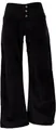 Produktbild: GURU SHOP Cordhose mit Leicht Ausgestelltem Bein - Schwarz, Damen, Size:M