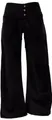 Produktbild: Guru-Shop Relaxhose Cordhose mit leicht ausgestelltem Bein - schwarz Ethno Style, alternative Bekleidung