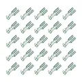 Produktbild: 25 Flachsteckhülse 4,8x0,8 Kabelschuh unisoliert 1,00²-2,50² Rasthaken/Rastpunkt