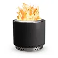 Produktbild: Solo Stove Feuerschale Bonfire 2.0 mit Standfuß | Feuerstelle für Raucharme Holzverbrennung, Herausnehmbare Auffangschale, Mobile Outdoor Feuertonne für Unterwegs, Edelstahl, 49,5x44,5cm, 11,4kg, Grau