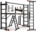 Produktbild: MASKO® Baugerüst mit Arbeitsbühne, Arbeitsgerüst 4in1 Mehrzweckleiter