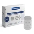 Produktbild: magnetoplan Premium Magnete Discofix magnum | ØxH 34x13mm | 10 Stück, grau | Haftkraft: 2 kg | Magnete für Magnettafeln und Whiteboards | Kratzfreie Spezialbeschichtung | Leicht abnehmbar