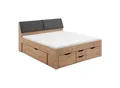 Produktbild: Boxxx Stauraumbett, Eiche Artisan, Holzwerkstoff, 6 Schublade(n) Schubladen, 180x200 cm, gepolstertes Kopfteil, mit Schubkästen, in verschiedenen Größen erhältlich, Schlafzimmer, Betten, Doppelbetten