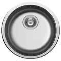 Produktbild: Pyramis Edelstahl Einbauspüle Ø 45 cm Rundbecken Küchenspüle rundes Spülbecken