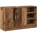 Produktbild: vidaXL Badezimmerschrank mit Tür Altholz 90 x 29 x 55 cm Holzwerkstoff 869209