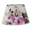Produktbild: Lampenschirm für Tischleuchte in Oval Creme Rosen Blumen Wandleuchte Nachttis...