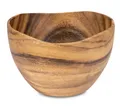 Produktbild: Schüssel 22x13cm Schale Holz Akazienholz Holzschale Salatschüssel Natur