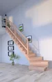 Produktbild: Holztreppe Lindos (Buche) in  ¼ gewendelter Ausführung links-100 cm-Holz-Holz...