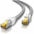 Produktbild: Primewire - Patchkabel cat 7 Rohkabel mit Baumwollummantelung - Gigabit Ethernet lan Kabel - 10 Gbit/s - s/ftp pimf Schirmung - Netzwerkkabel - 20m