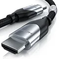 Produktbild: CSL - 7,5m HDMI Kabel 2.0b - Ultra HD 4k 60Hz Gbit s Standard - Ethernet High Speed HDMI 2.0 - Ultra HD 3D ARC CEC HDCP HDR - 3-Fach geschirmt - Platin Edition