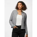 Produktbild: pieces Strickjacke PCMALOU LS KNIT CARDIGAN NOOS BC Materialmix, slim fit grau XL (42)
