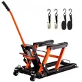 Produktbild: VEVOR Hydraulischer Motorradheber 700 kg Belastbar Motorrad Heber Motorradhebebühne Montagebock Motorrad, Einstellbare 120-385 mm Montagebock