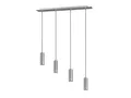 Produktbild: Trio Leuchten Pendelleuchte Marley 312400407, Metall Nickel matt, Pendel 4-flammig, exkl. 1 x GU10