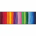 Produktbild: Salonloewe Fußmatte waschbar Pure Style Wavy Lines Bunt 60x180 cm Fußabtreter