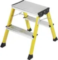 Produktbild: Krause Rolly - Stufenleiter - 2 Stufen - 2 Abschnitte - Arbeitshöhe: 2.45 m - Aluminium - Gelb