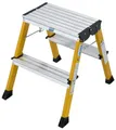 Produktbild: Krause Aluminium-Klapptritt MONTO Rolly gelb 2,45 m  Haushaltshelfer