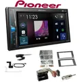 Produktbild: Pioneer DMH-A3300DAB 2-DIN Multimedia Autoradio Bluetooth DAB+ USB mit Einbauset für Ford Focus II 2004-2008 schwarz