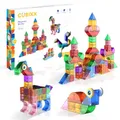 Produktbild: Cubixx - Magnetische Bausteine für Kinder ab 3+ Jahren, kreatives Lernspielzeug in einem 85-teiligen Set, magnetisches Konstruktionsspielzeug für Mädchen und Jungen, Montessori STEM Spielzeug