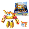 Produktbild: Super Wings EU770441 - Transforming Golden Boy & Pet, ca. 12 cm große verwandelbare Spiel-Figur mit ca. 4,3 cm großem Haustier, für Kinder ab 3 Jahren, Goldfarben