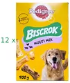 Produktbild: Pedigree Biscrok Multi Mix Hundekekse (€7,11/kg) mit Huhn Rind Lamm 12 x 500 g