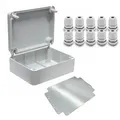 Produktbild: ARLI SET: Abzweigdose  IP67 Aufputz 310 x 230 x 130 mm inkl. Montageplatte + 10x Kabelverschraubungen M12 x 1,5 mm