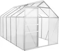 Produktbild: Zelsius Aluminium Gewächshaus, 310 x 190 cm, 6 mm Hohlkammerplatten, Treibhaus, Pflanzenhaus