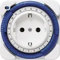 Produktbild: Theben Analoge Steckdosenschaltuhr Timer 26 0260030 | 230V AC | Tagesprogramm | 15 Min. Schaltzeit | 16A | IP20 | Weiß