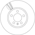 Produktbild: 2x Bremsscheibe TRW DF6964 15,3 für VW POLO 6 AW1 BZ1 AE1 CROSS C11 D31 TAIGO A1