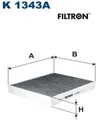 Produktbild: FILTRON K1343A Filter für Innenraumluft Innenraumfilter Filter Innenraum
