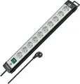 Produktbild: Premium-Line Steckdosenleiste 10-Fach Mehrfachsteckdose mit Schalter und 3m K...