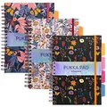 Produktbild: Pukka Pad Bloom B5 Hardcover-Projekt notizheft – Bloom – 25,4 x 18 cm – Packung mit 3 spiralbindung notizbuch erschiedenen Blumendesigns
