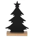 Produktbild: EGLO LIVING Deko Baum Baliguian, Weihnachtsdeko Wohnzimmer, Tischdeko Weihnachten aus Holz in Natur und Metall in Schwarz, Adventsdeko Fensterbank, 22 x 15 cm